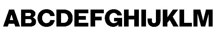 IvyGothic Extra Bold Font UPPERCASE