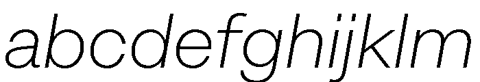IvyGothic Extra Light Italic FONT