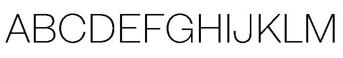 IvyGothic Extra Light Font UPPERCASE