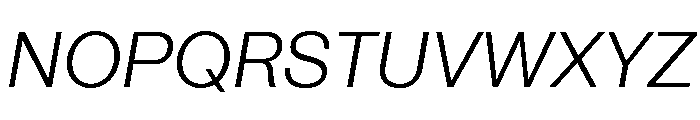 IvyGothic Light Italic Font UPPERCASE