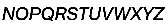 IvyGothic Medium Italic Font UPPERCASE