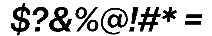 IvyGothic Semi Bold Italic Font OTHER CHARS