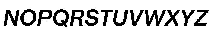 IvyGothic Semi Bold Italic Font UPPERCASE