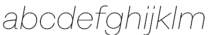 IvyGothic Thin Italic FONT