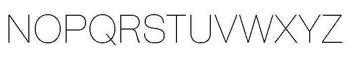 IvyGothic Thin Font UPPERCASE