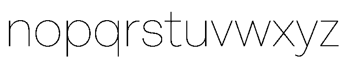 IvyGothic Thin Font LOWERCASE