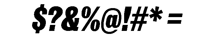 IvyGrotesque Black Italic Font OTHER CHARS