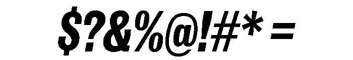 IvyGrotesque Bold Italic Font OTHER CHARS