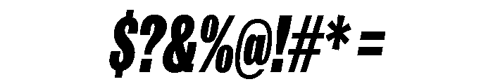 IvyGrotesque Compressed Black Italic Font OTHER CHARS