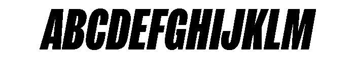 IvyGrotesque Compressed Black Italic Font UPPERCASE