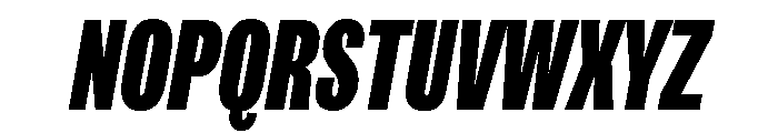 IvyGrotesque Compressed Black Italic Font UPPERCASE