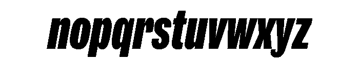 IvyGrotesque Compressed Black Italic Font LOWERCASE