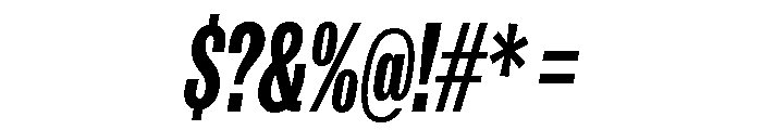IvyGrotesque Compressed Bold Italic Font OTHER CHARS