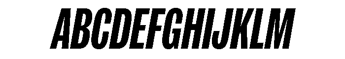 IvyGrotesque Compressed Bold Italic Font UPPERCASE