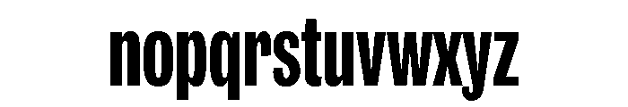IvyGrotesque Compressed Bold Font LOWERCASE