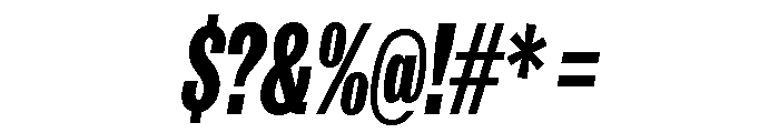 IvyGrotesque Compressed Extra Bold Italic Font OTHER CHARS
