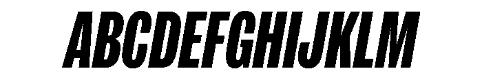 IvyGrotesque Compressed Extra Bold Italic Font UPPERCASE