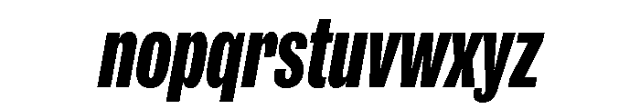 IvyGrotesque Compressed Extra Bold Italic Font LOWERCASE