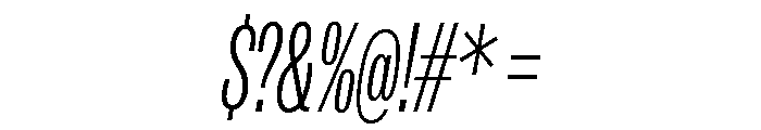 IvyGrotesque Compressed Light Italic Font OTHER CHARS