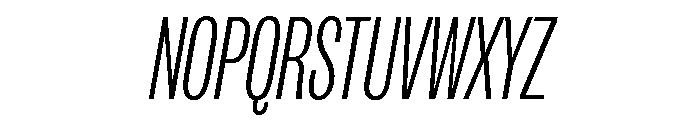 IvyGrotesque Compressed Light Italic Font UPPERCASE