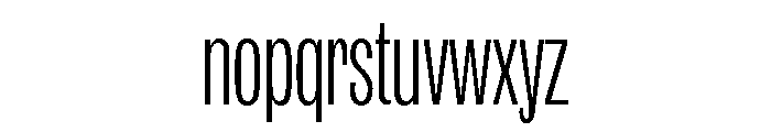 IvyGrotesque Compressed Light Font LOWERCASE