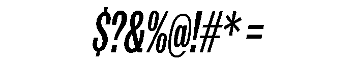 IvyGrotesque Compressed Medium Italic Font OTHER CHARS