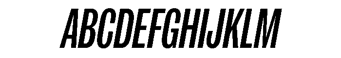 IvyGrotesque Compressed Medium Italic Font UPPERCASE