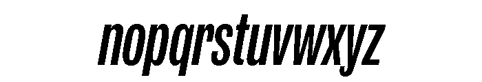 IvyGrotesque Compressed Medium Italic Font LOWERCASE