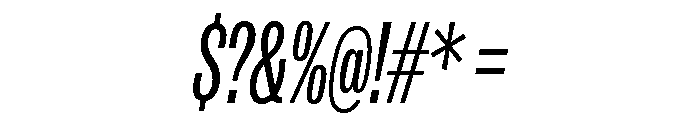 IvyGrotesque Compressed Regular Italic Font OTHER CHARS