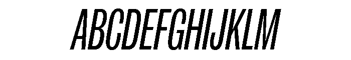 IvyGrotesque Compressed Regular Italic Font UPPERCASE