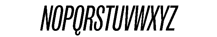 IvyGrotesque Compressed Regular Italic Font UPPERCASE