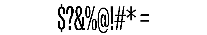 IvyGrotesque Compressed Regular Font OTHER CHARS