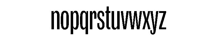 IvyGrotesque Compressed Regular Font LOWERCASE