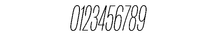 IvyGrotesque Compressed Thin Italic Font OTHER CHARS