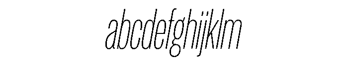 IvyGrotesque Compressed Thin Italic FONT