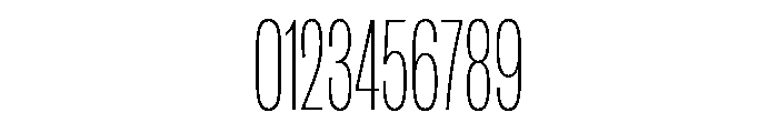 IvyGrotesque Compressed Thin Font OTHER CHARS