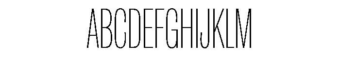 IvyGrotesque Compressed Thin Font UPPERCASE