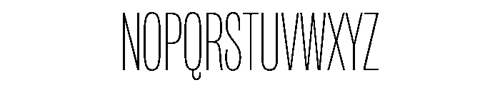IvyGrotesque Compressed Thin Font UPPERCASE