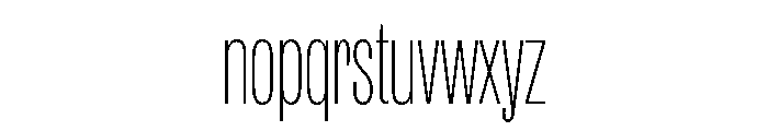 IvyGrotesque Compressed Thin Font LOWERCASE