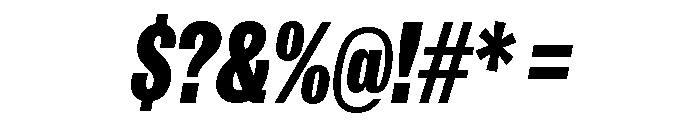 IvyGrotesque Condensed Black Italic Font OTHER CHARS