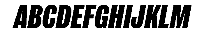 IvyGrotesque Condensed Black Italic Font UPPERCASE