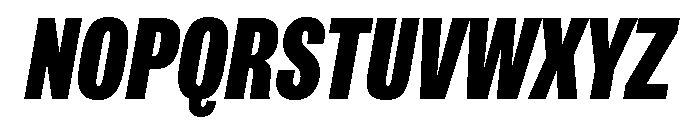 IvyGrotesque Condensed Black Italic Font UPPERCASE