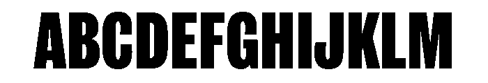 IvyGrotesque Condensed Black Font UPPERCASE