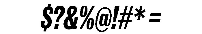 IvyGrotesque Condensed Bold Italic Font OTHER CHARS