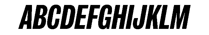 IvyGrotesque Condensed Bold Italic Font UPPERCASE