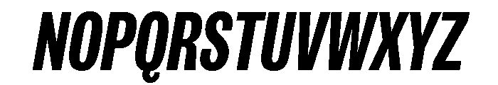 IvyGrotesque Condensed Bold Italic Font UPPERCASE