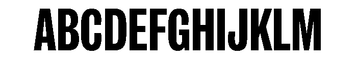 IvyGrotesque Condensed Bold Font UPPERCASE