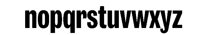 IvyGrotesque Condensed Bold Font LOWERCASE