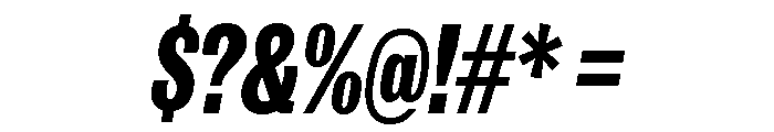 IvyGrotesque Condensed Extra Bold Italic Font OTHER CHARS