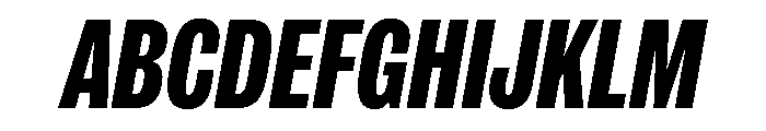 IvyGrotesque Condensed Extra Bold Italic Font UPPERCASE